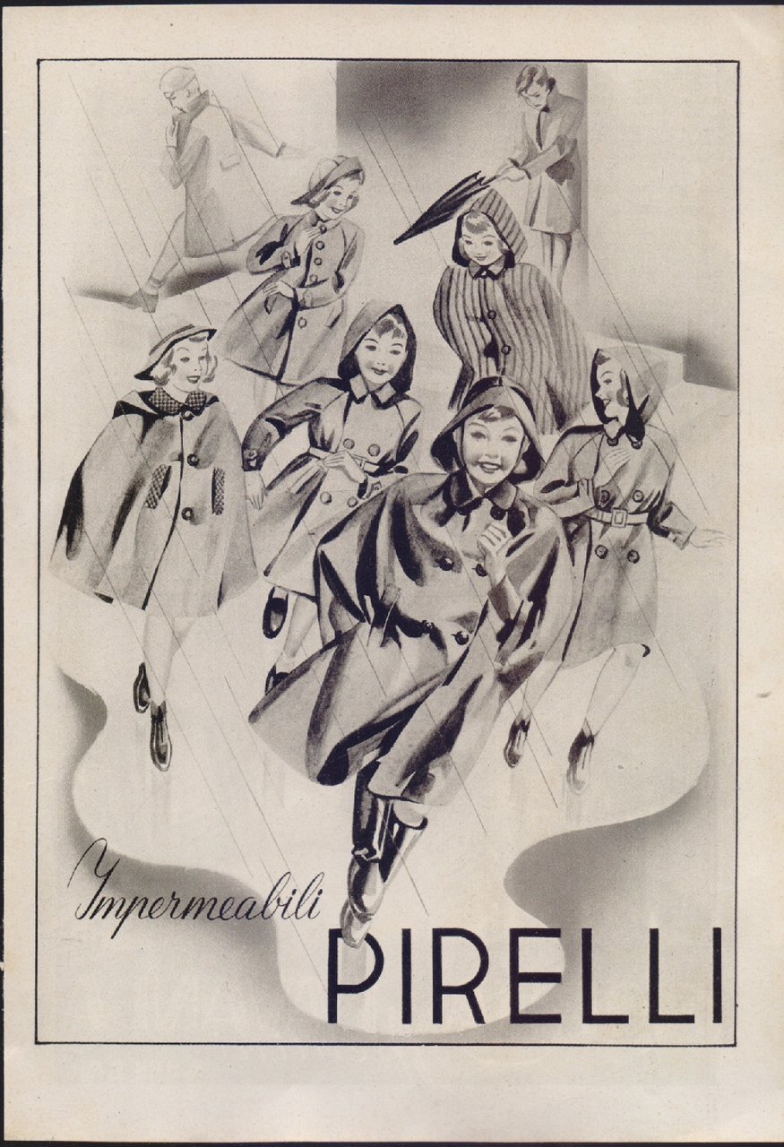 Pirelli Impermeabili . Advertising 1940 | Immagine principale