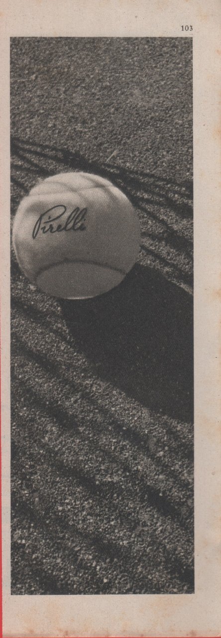 Pirelli. Palle da tennis. Advertising 1948 | Immagine principale