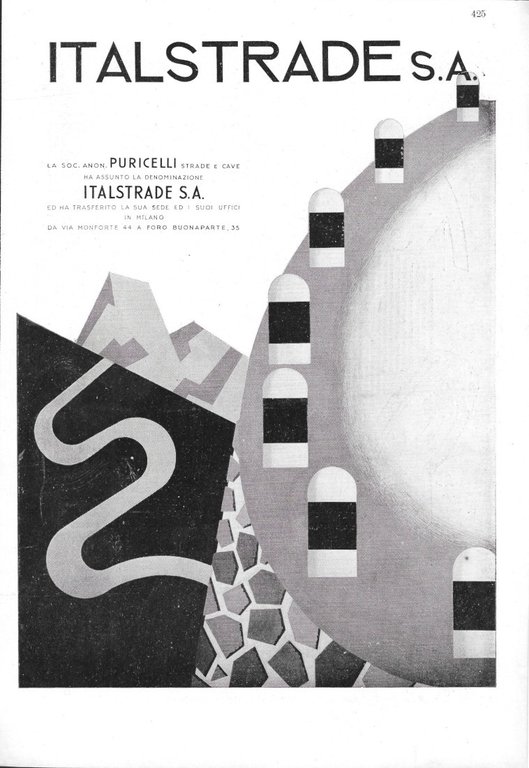 Pirelli Raiflex - Italstrade SA - Advertising 1941 | Immagine Gallery 2