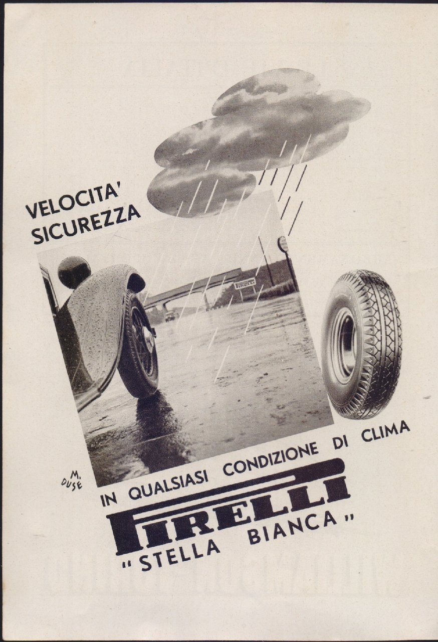 Pirelli Stella Bianca. Advertising 1940 | Immagine principale