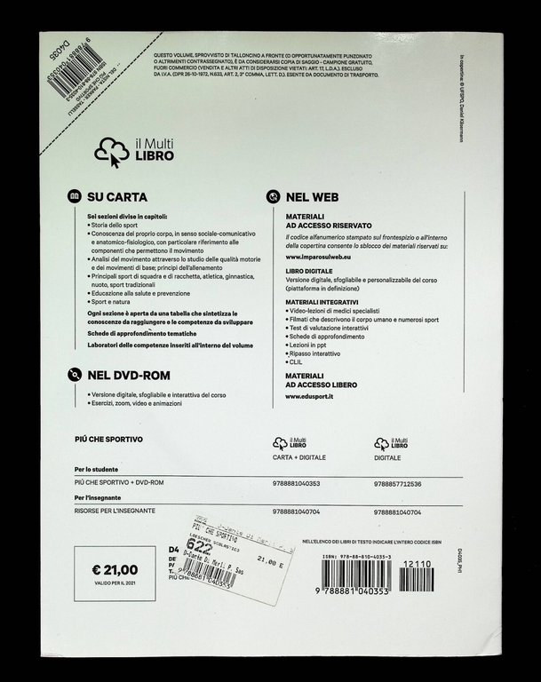 Piùchesportivo Più Che Sportivo Le Basi Scienza Motoria Libro DVD …