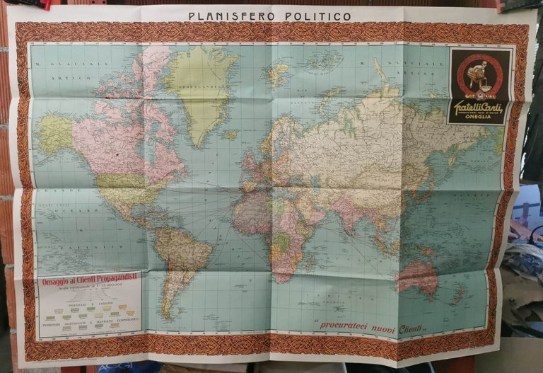 Planisfero politico 1932. Fratelli Carli Oneglia | Immagine Gallery 2