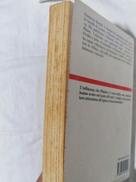 Plauto e dintorni - Ferruccio Bertini Libro Laterza Quadrante 1997 …