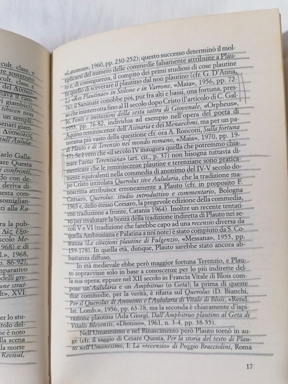 Plauto e dintorni - Ferruccio Bertini Libro Laterza Quadrante 1997 …
