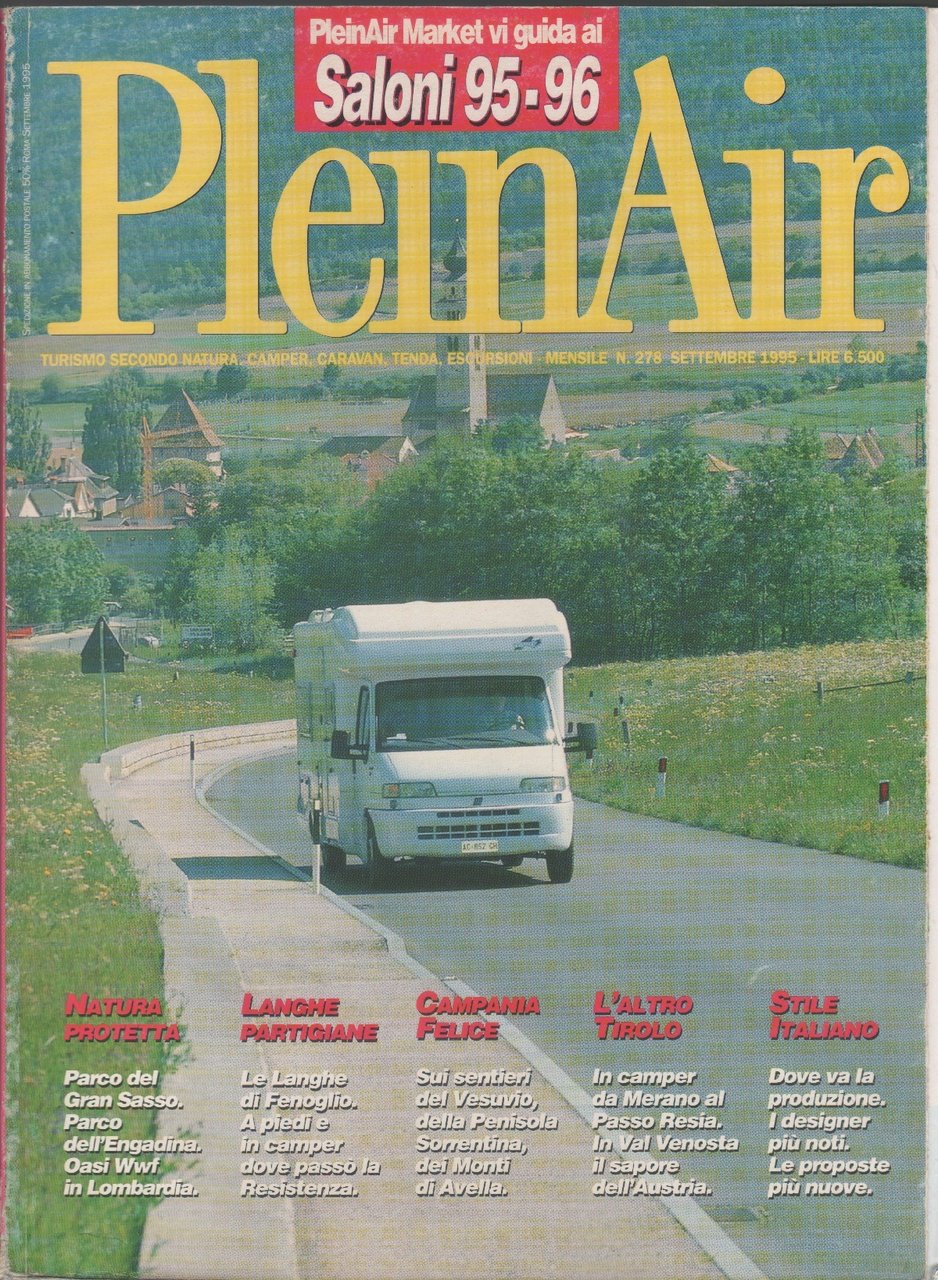 Plein Air rivista. n. 278, settembre 1995 | Immagine principale