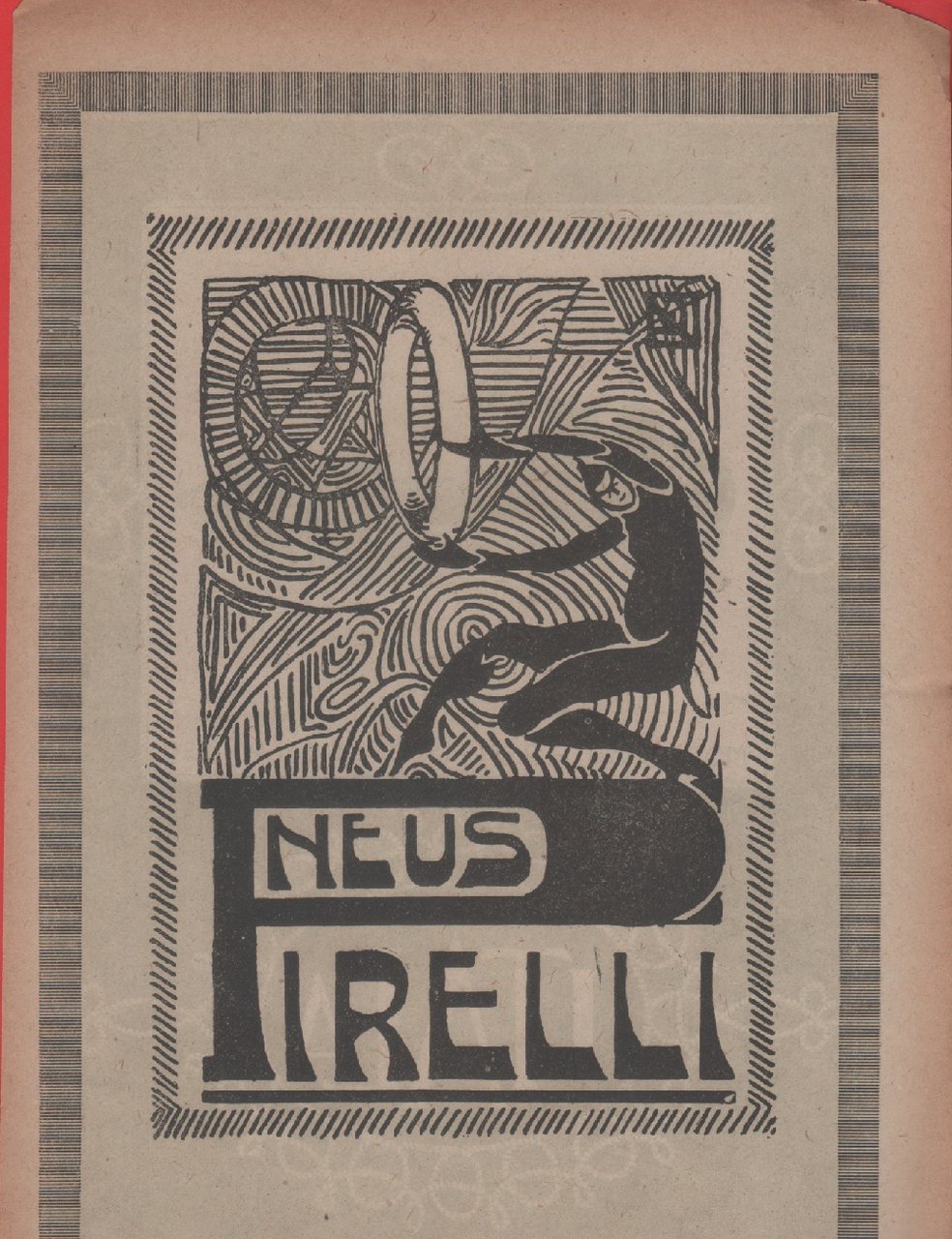 Pneus Pirelli/Itala modello 50. Advertising 1920 | Immagine principale