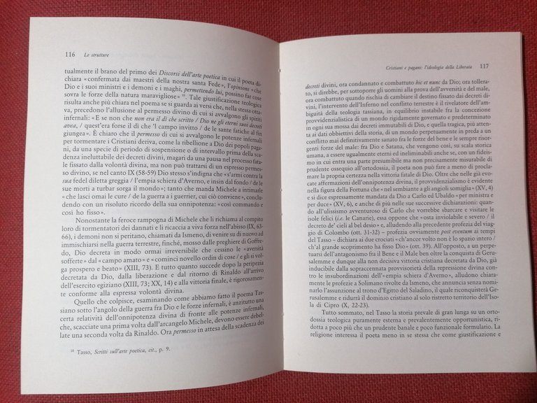 Poesia e Ideologia Libro Paul Larivaille letture Gerusalemme Liberata Tasso …