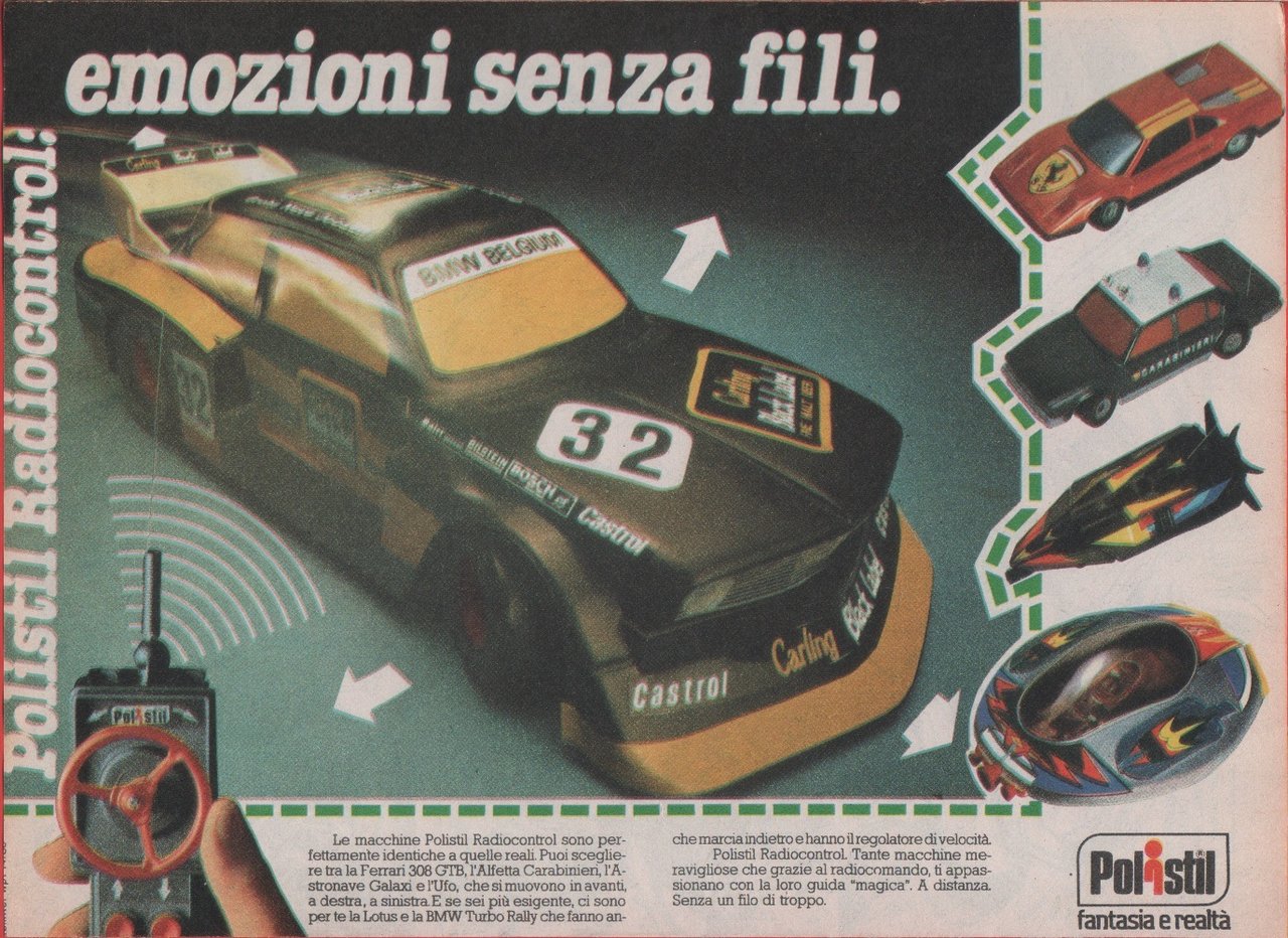 Polistil. Emozioni senza fili. Advertising 1980 | Immagine principale