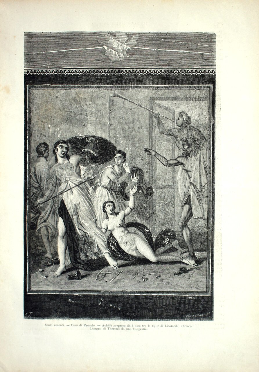 Pompei. Scavi recenti. Casa di Procolo. Stampa 1864 | Immagine principale