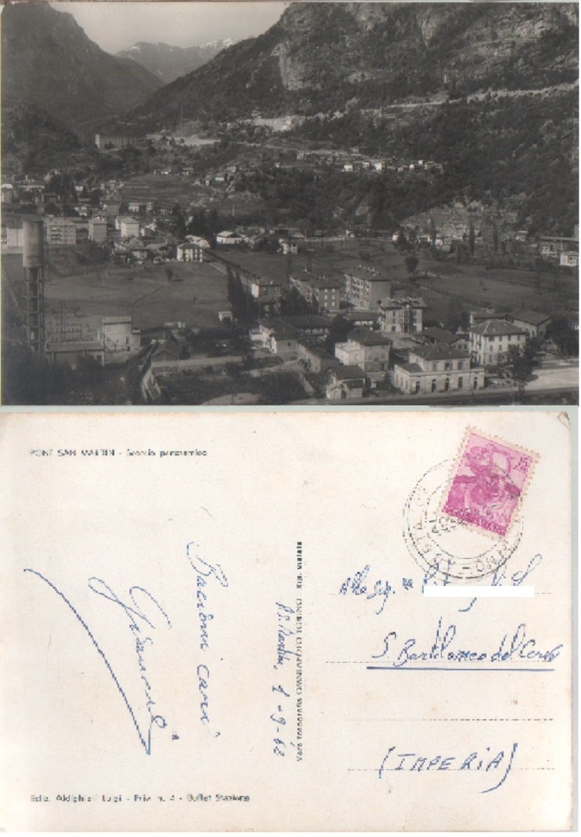 Pont Saint Martin. (AO). Viaggiata 1962 | Immagine principale