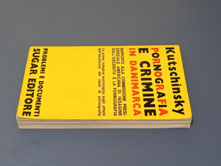 Pornografia e Crimine in Danimarca Libro Kutschinsky Problemi Documenti Sugar