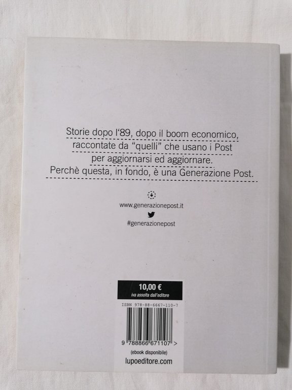 Post Libro 13 storie dopo l'89 che non sapevano di …