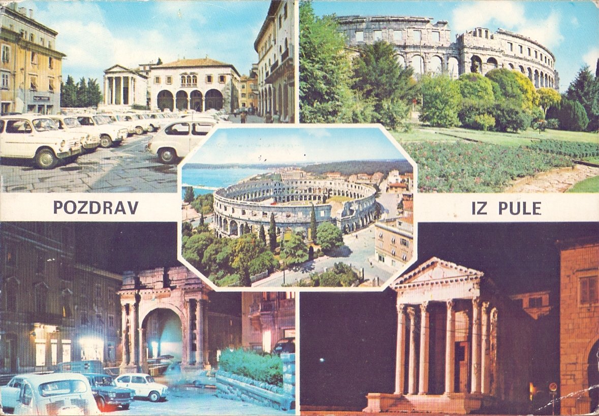 Pozdrav iz Pule (Croazia). Viaggiata | Immagine principale