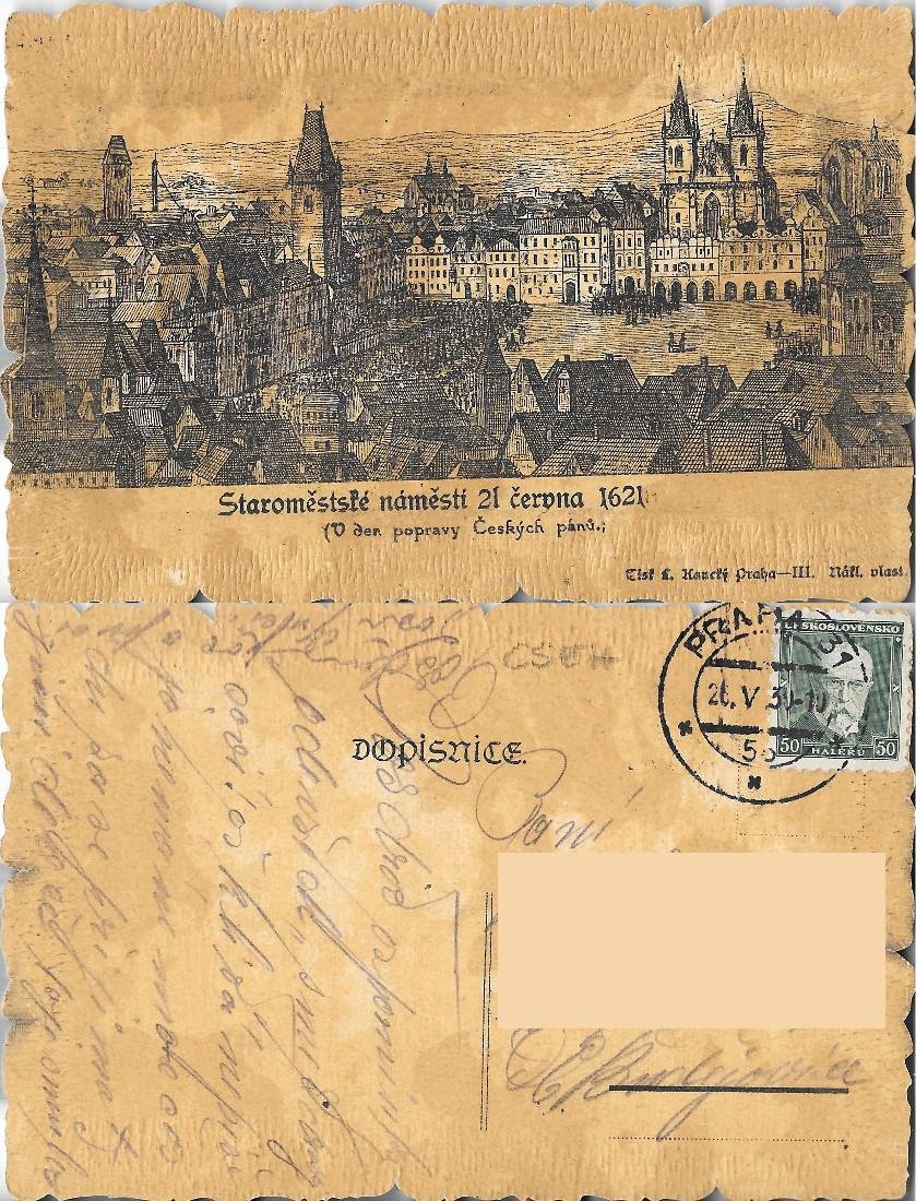 Praha. Starom?stské nám?stí.Viaggiata 1930 | Immagine principale