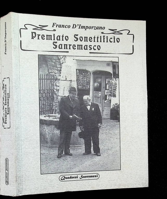 Premiato Sonettificio Sanremasco Libro D'Imporzano Poesie Dialetto Sanremasco