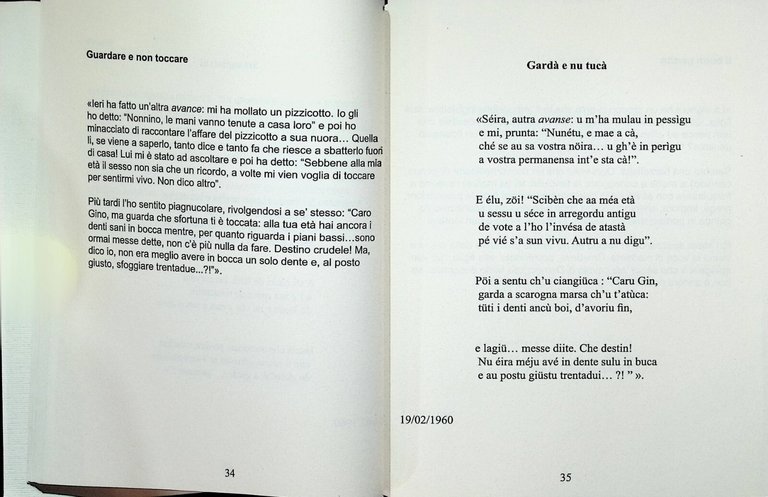 Premiato Sonettificio Sanremasco Libro D'Imporzano Poesie Dialetto Sanremasco