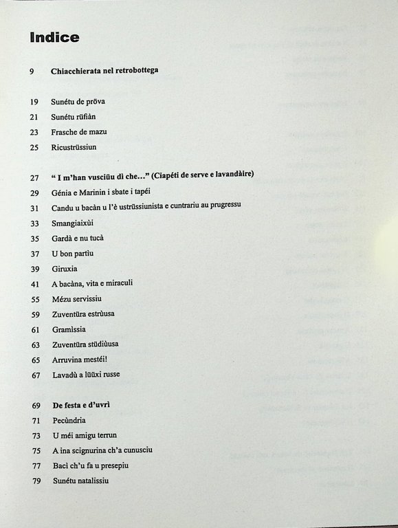 Premiato Sonettificio Sanremasco Libro D'Imporzano Poesie Dialetto Sanremasco