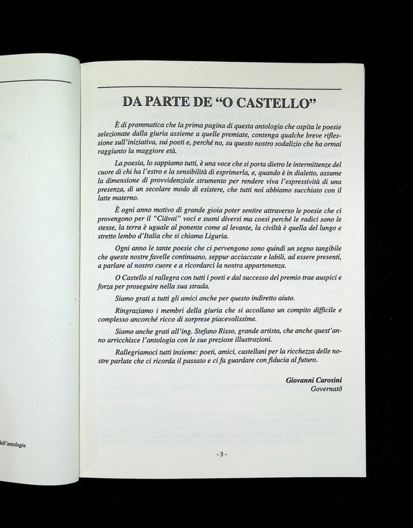 Premio Ciävai di Poesia Dialettale della Liguria Anno 20^ Libro …