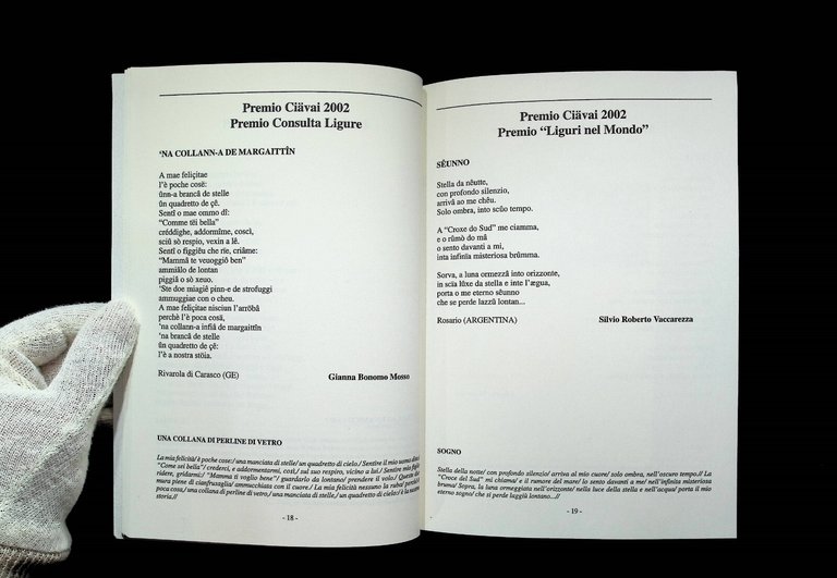 Premio Ciävai di Poesia Dialettale della Liguria Anno 20^ Libro …