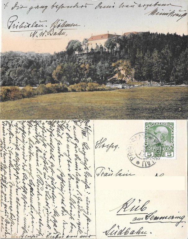 Pribyslav. Viaggiata 1911 | Immagine Gallery 2