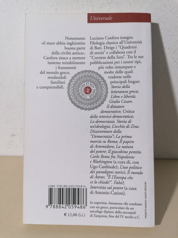 Prima Lezione di Storia Greca Libro Canfora Laterza 1 Edizione …