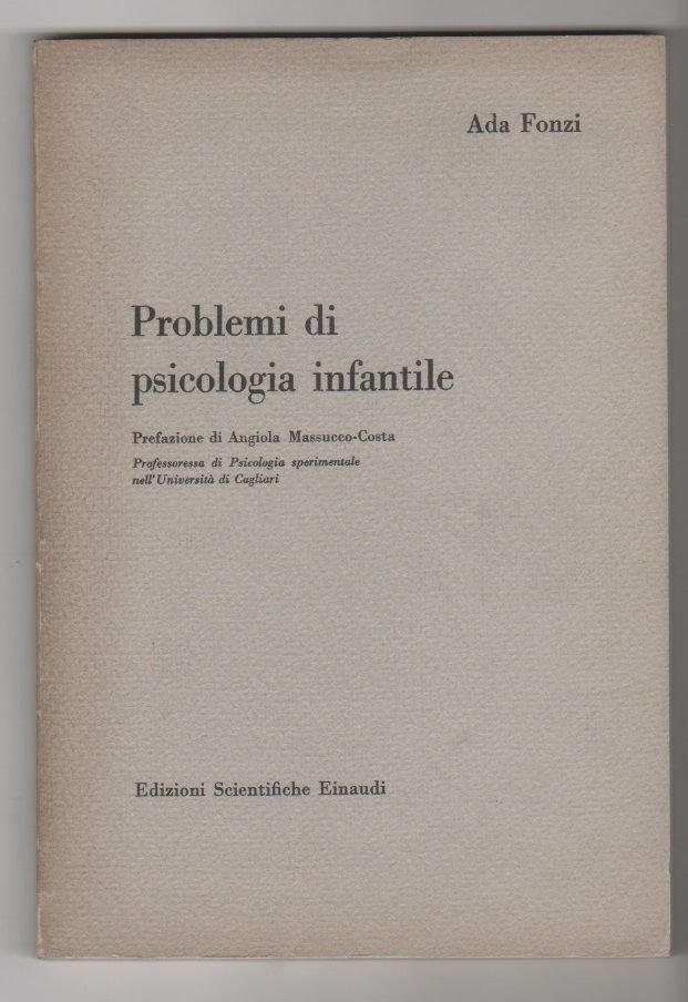 Problemi di psicologia infantile - Ada Fonzi | Immagine principale