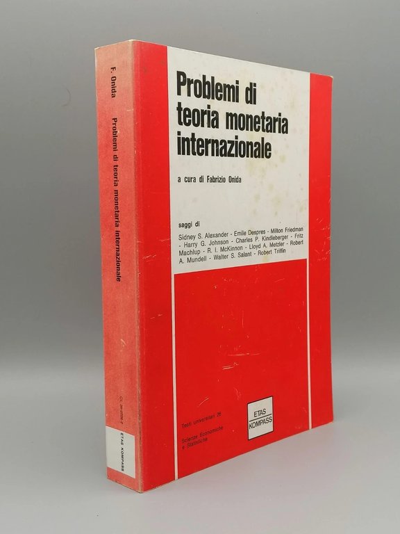 Problemi Di Teoria Monetaria Internazionale Libro Onida Saggi Economia Etas