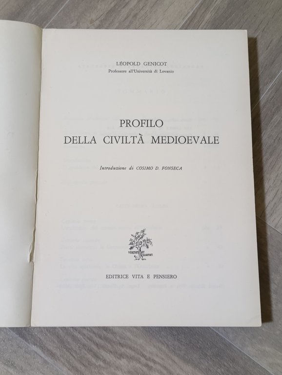 Profilo della Civiltà Medioevale