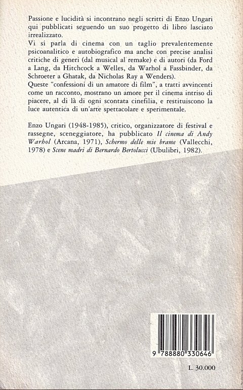 Proiezioni private. Confessioni di un amatore di film