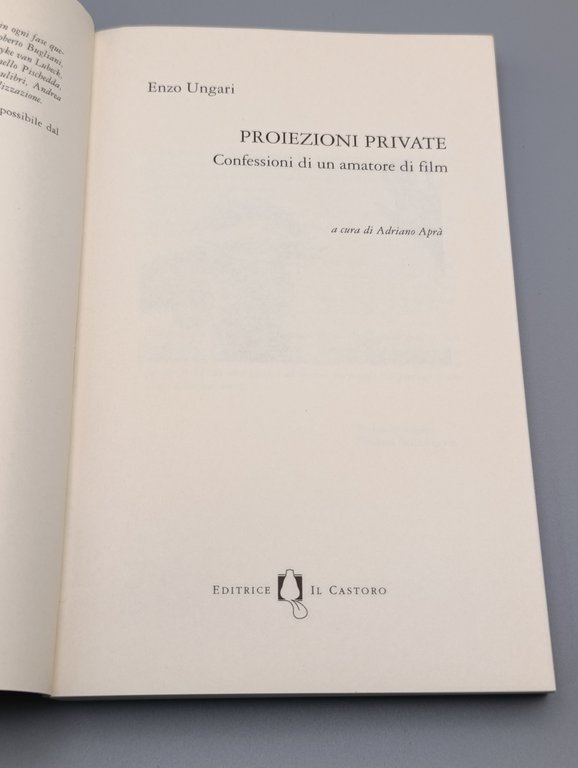 Proiezioni private. Confessioni di un amatore di film