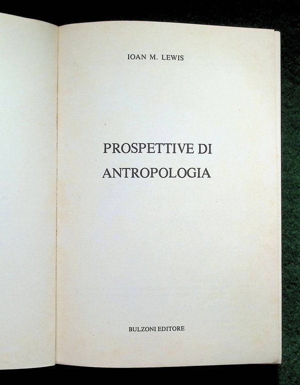 Prospettive di Antropologia - Ioan M. Lewis, Biblioteca di Cultura …