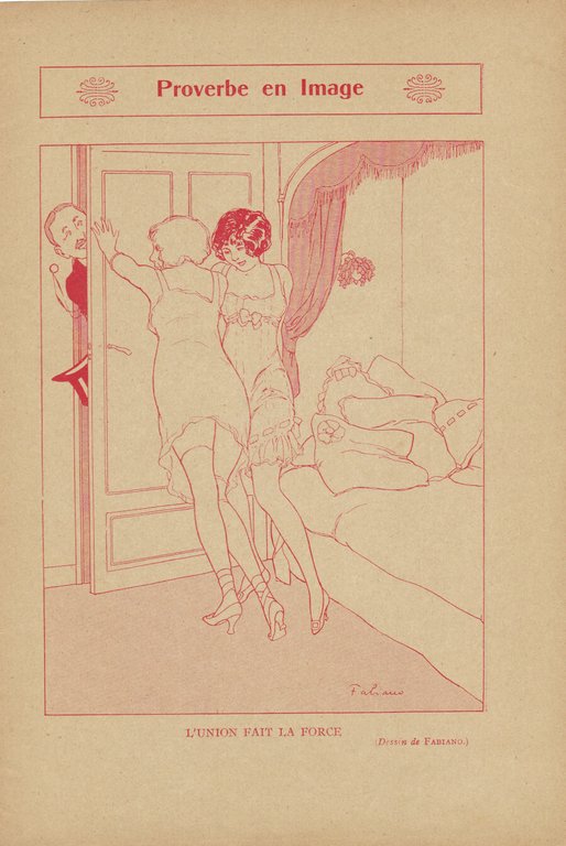 Proverbe en image. (ill. Fabiano). Stampa 1913