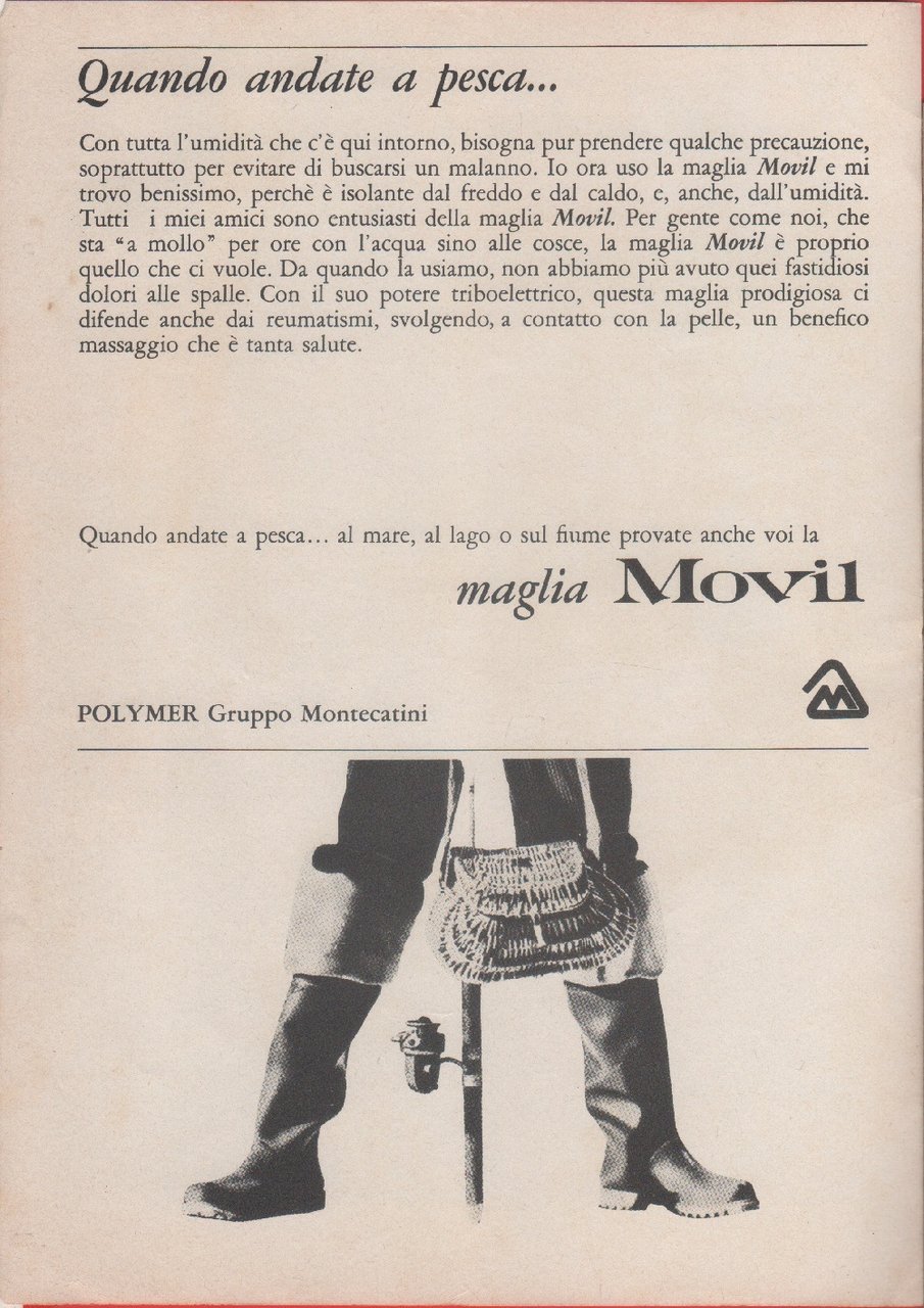 Quando andate a pesca... maglia Movil. Advertising 1965 | Immagine principale