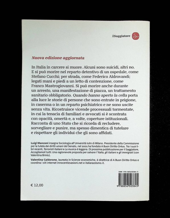 Quando hanno aperto la cella. Storie di corpi offesi. Da …