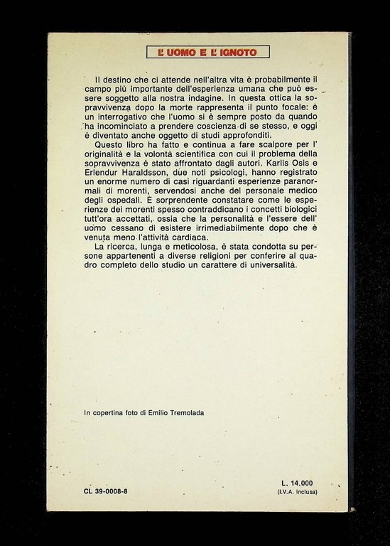 Quello che videro nell'ora della morte Libro Osis Haraldsson Armenia …