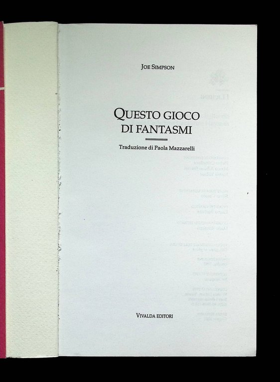 Questo gioco di fantasmi