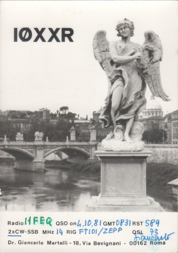 Radio Card. Roma 1973. IØXXR- Giancarlo Martelli | Immagine principale
