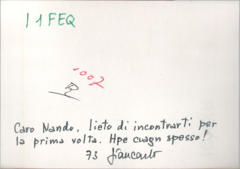 Radio Card. Roma 1973. IØXXR- Giancarlo Martelli | Immagine Gallery 2