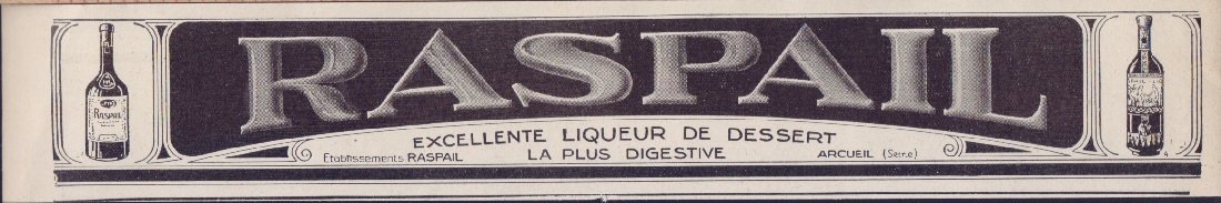 Raspail excellente liqueur de dessert. Advertising 1926 | Immagine principale