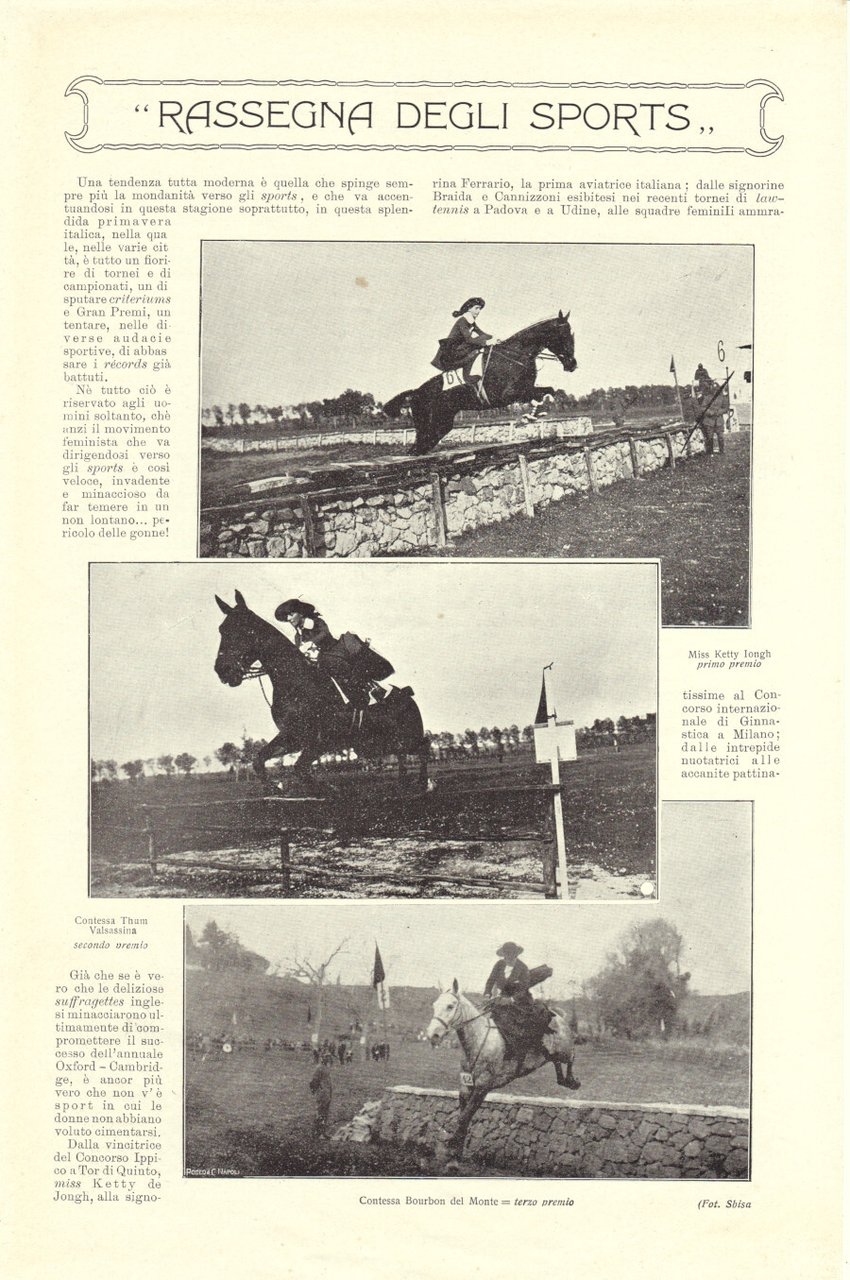 Rassegna degli sports... Immagine 1913. | Immagine principale