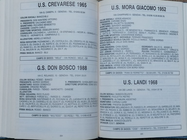 Rassegna Del Calcio Dilettantistico Ligure 1993 Libro Gianni Balestri Raro