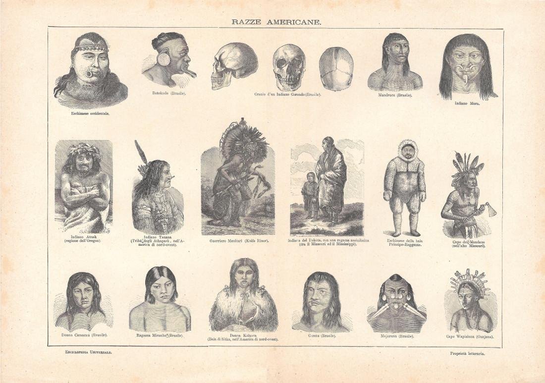 Razze americane. Lexicon Vallardi 1900 ca. | Immagine principale