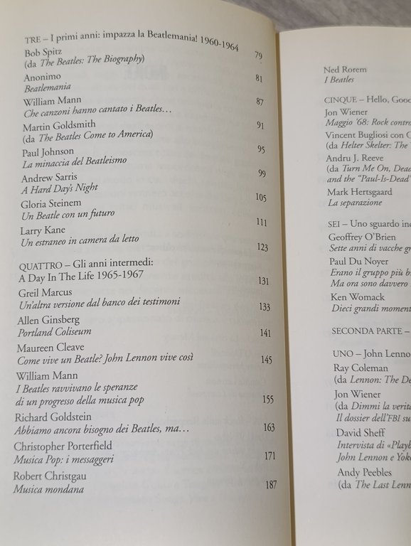 Read the beatles. Un'antologia di scritti d'epoca sull'impatto, l'influenza e …