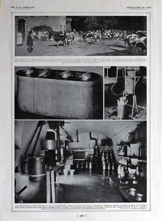 Recolte du lait / Production du lait. Immagine 1926 | Immagine Gallery 2