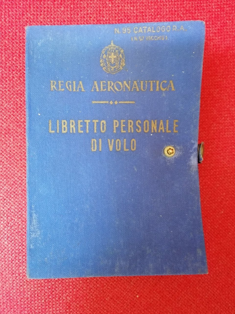 Regia Aeronautica - Libretto personale di volo - N.95 catalogo …