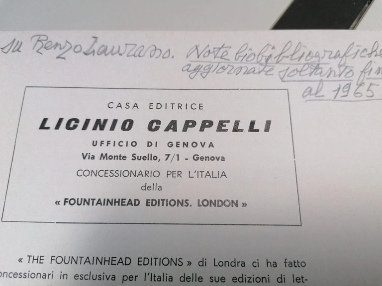 Renzo Laurano Lotto 2 Libri L'Opera In Versi Calendars The …