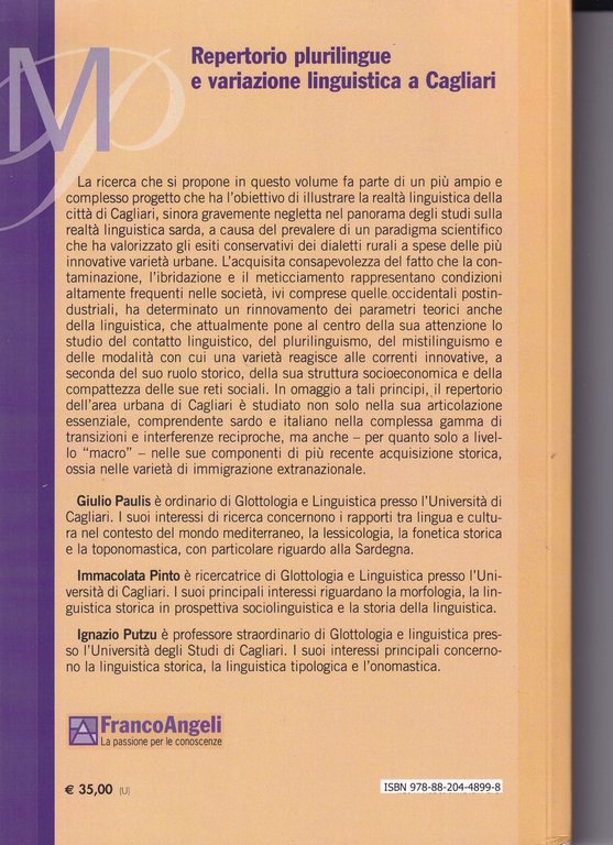 Repertorio plurilingue e variazione linguistica a Cagliari