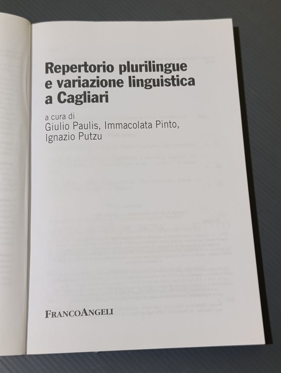 Repertorio plurilingue e variazione linguistica a Cagliari