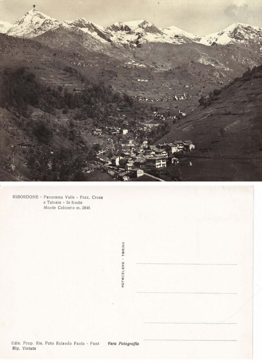 Ribordone (TO). Panorama, fraz. Crosa e Talosio, monte Colombo. Non … | Immagine principale