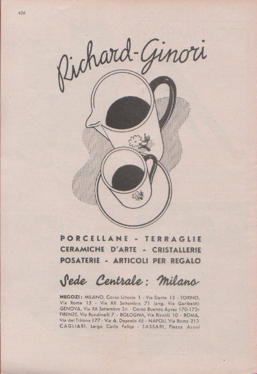 Richard-Ginori. Advertising 1937 | Immagine principale